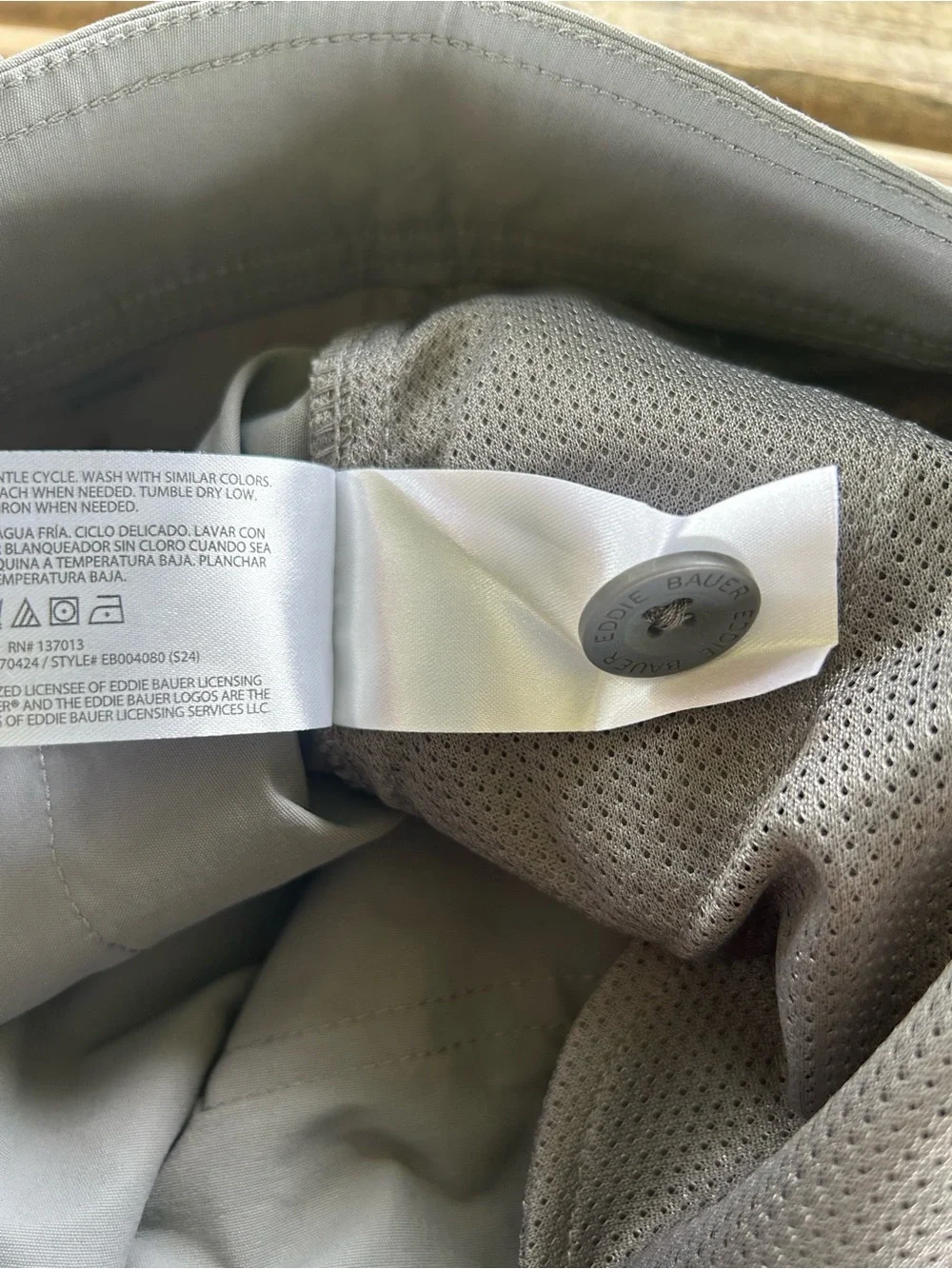 Eddie Bauer Gray Cargo Shorts